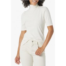 Women's Cotton Modal Draped Puff Sleeve Turtleneck